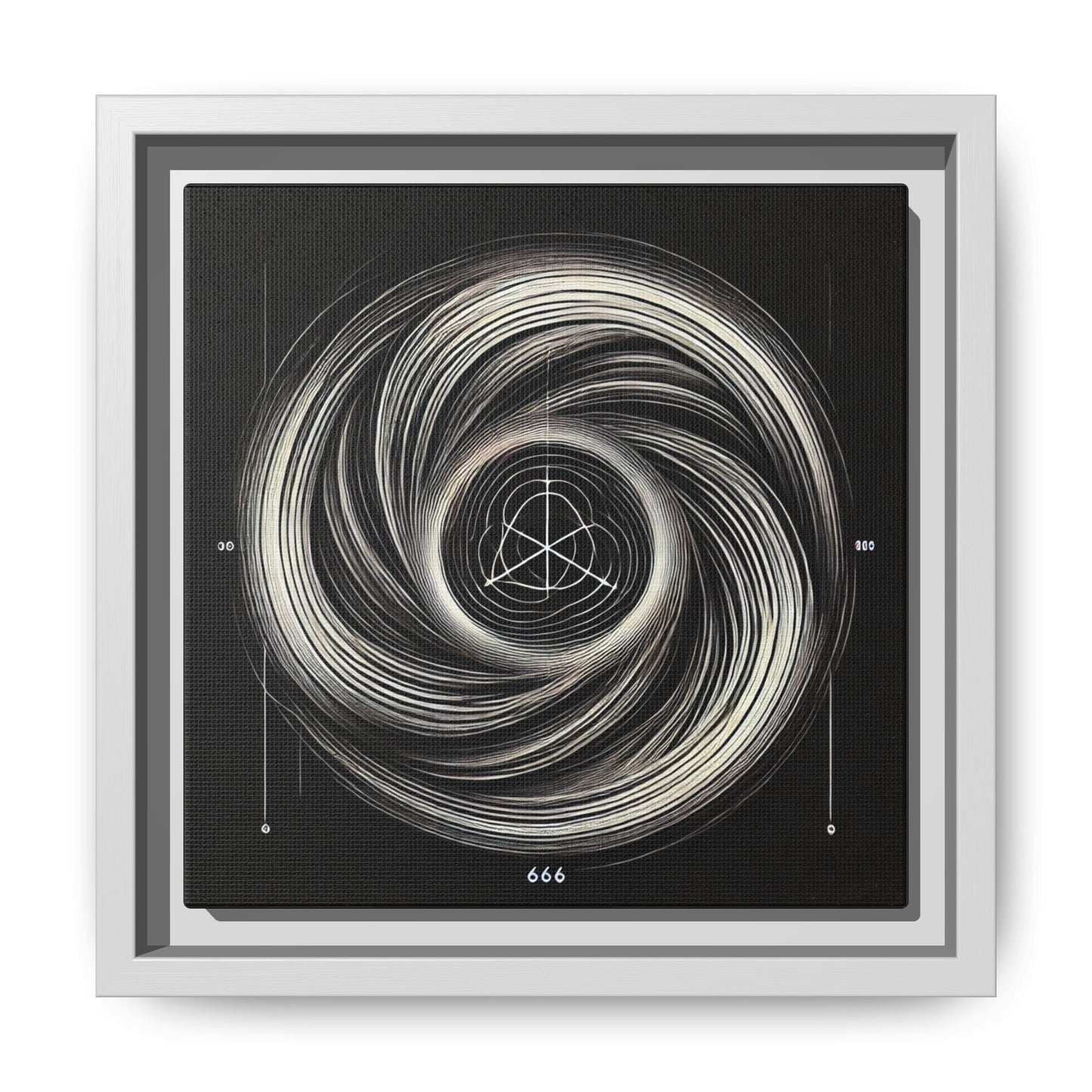 The Awakening Number (666) - 8”x8” Framed Canvas