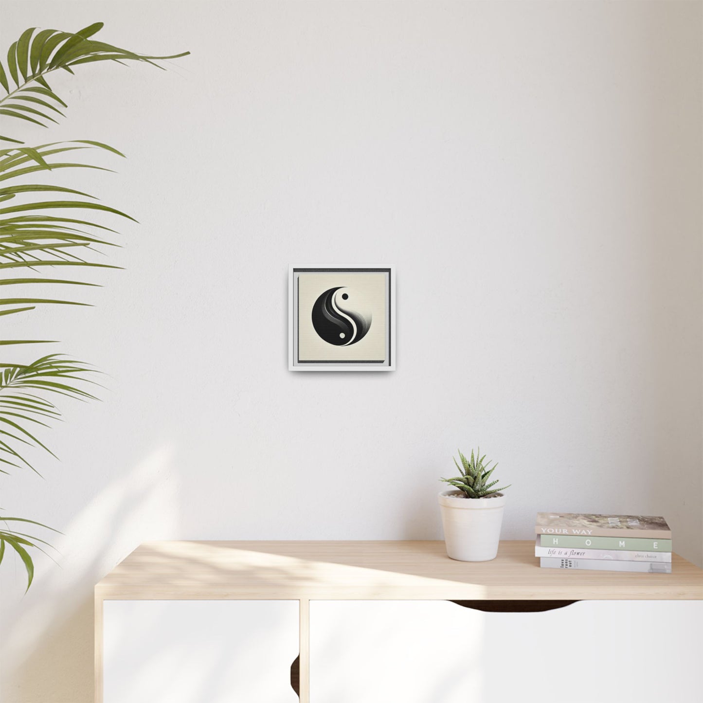 The Harmony of Duality (222) - 8”x8” Framed Canvas
