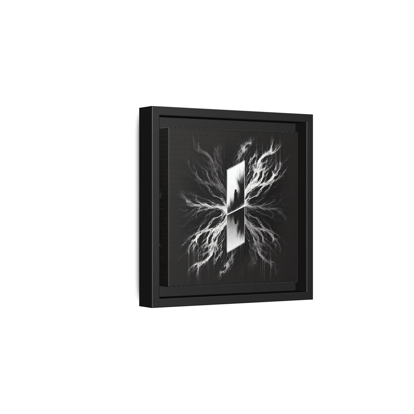 The Reflection of Fear - 8”x8” Framed Canvas