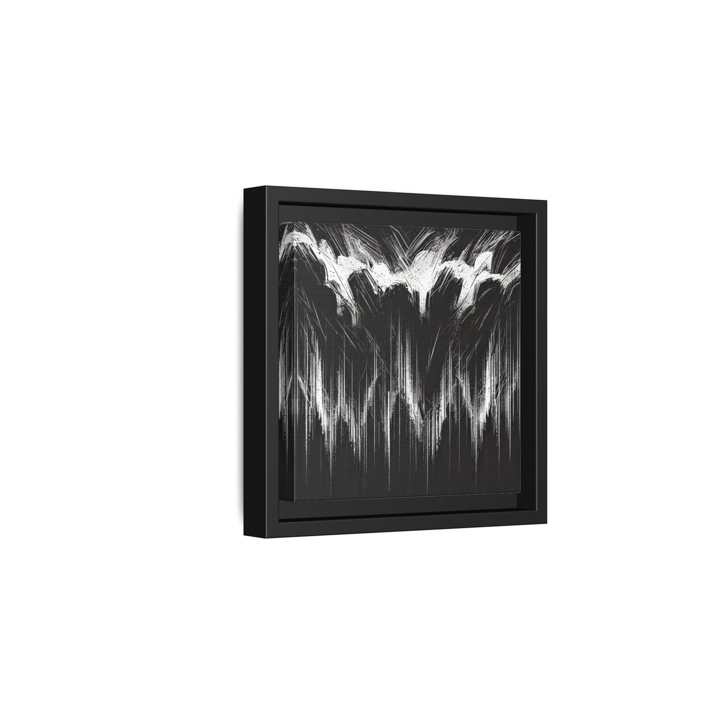 The Weight of Anger - 8”x8” Framed Canvas