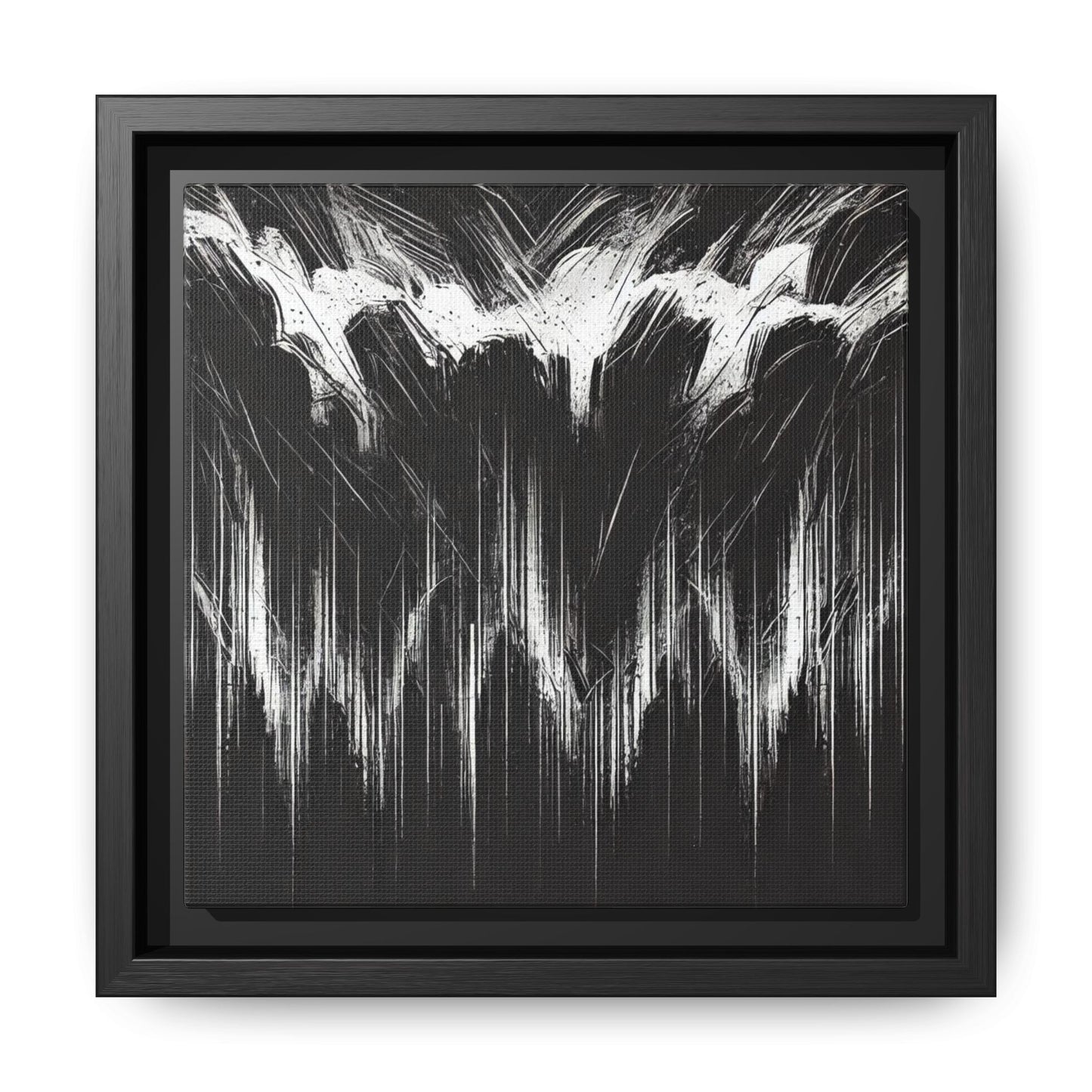 The Weight of Anger - 8”x8” Framed Canvas