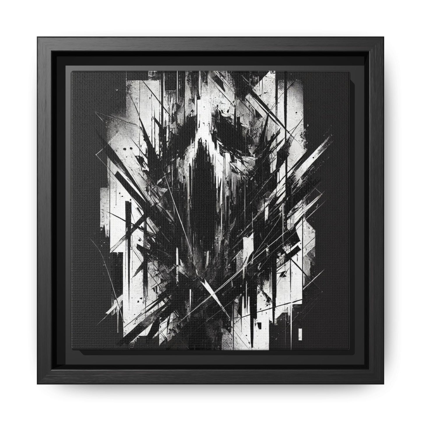 The Silent Scream - 8”x8” Framed Canvas