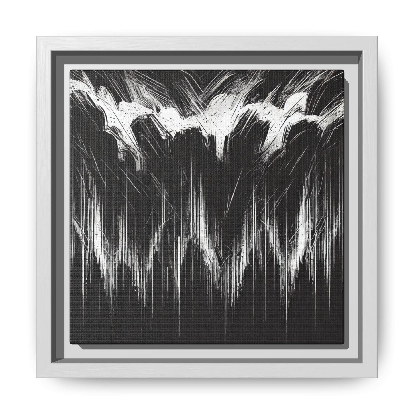 The Weight of Anger - 8”x8” Framed Canvas