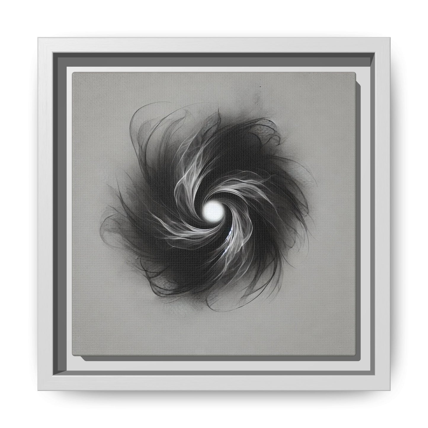 The Thought Before Fear - 8”x8” Framed Canvas