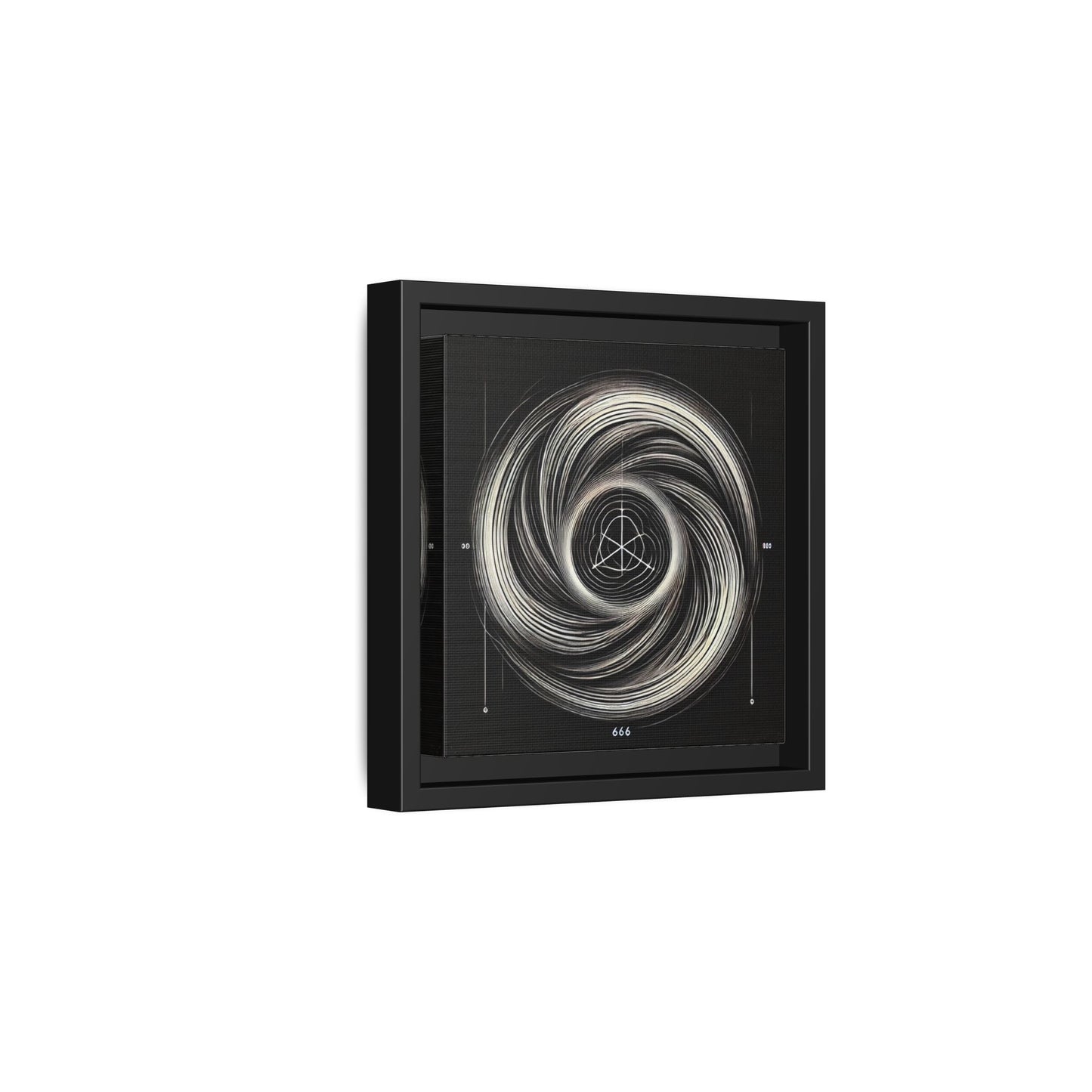 The Awakening Number (666) - 8”x8” Framed Canvas