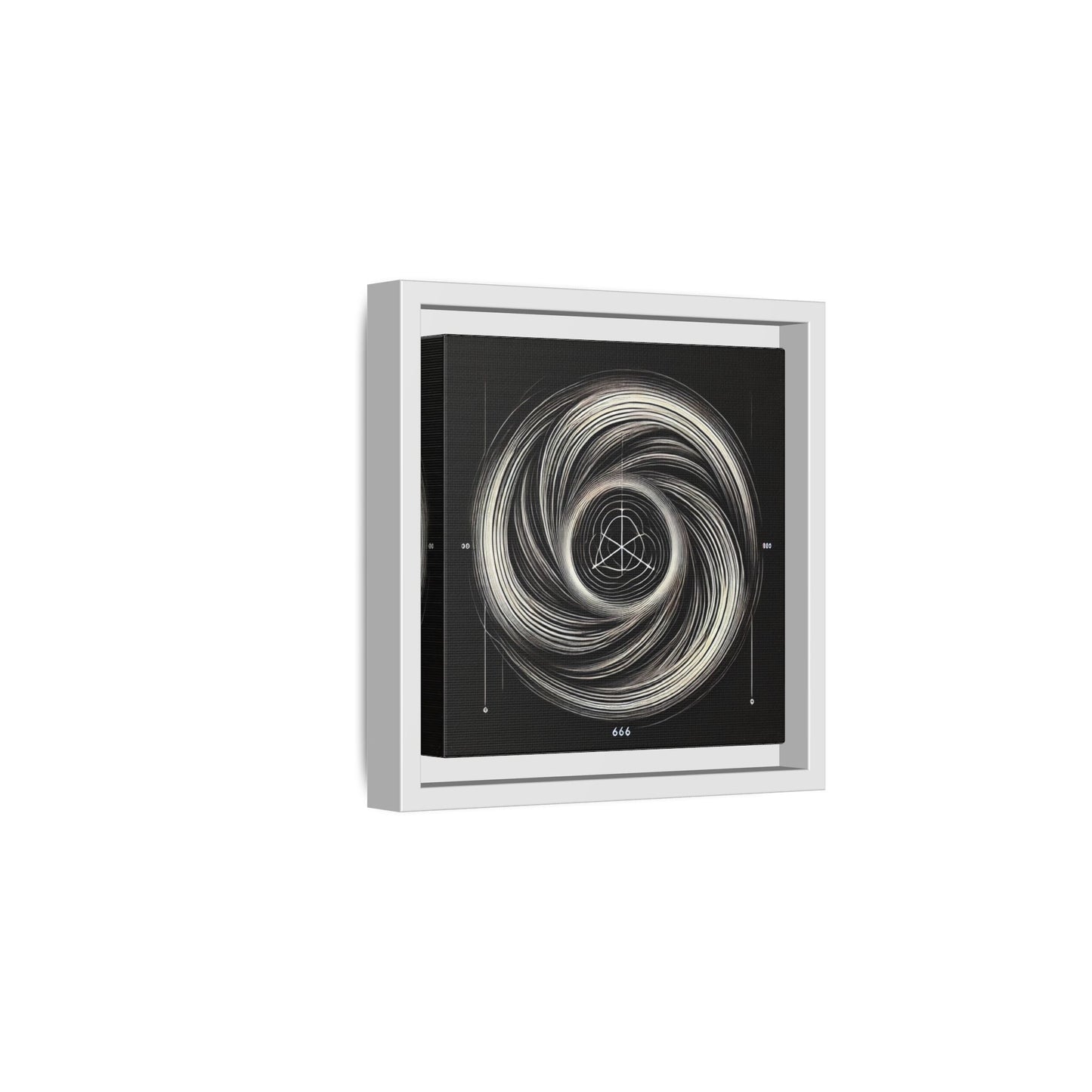 The Awakening Number (666) - 8”x8” Framed Canvas