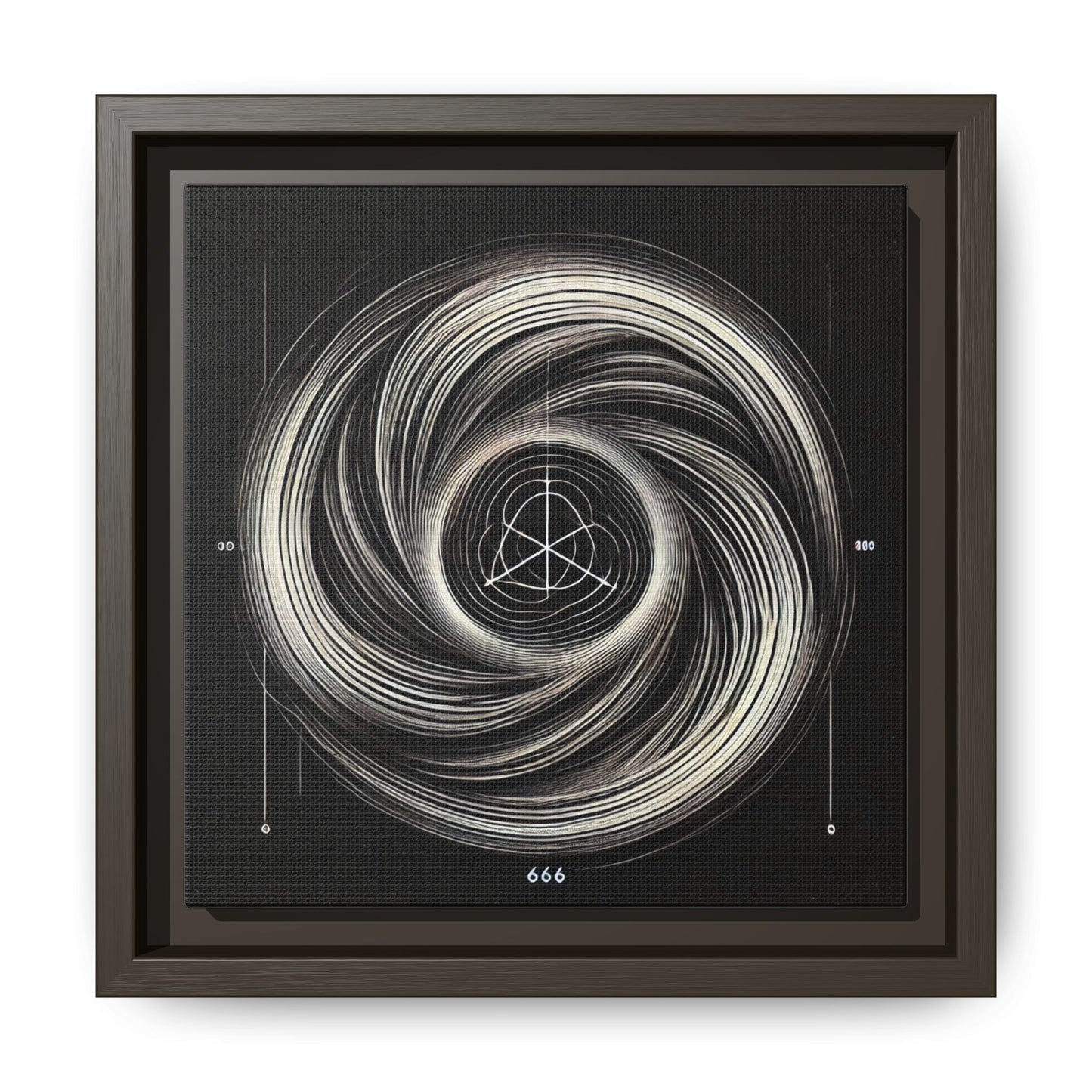 The Awakening Number (666) - 8”x8” Framed Canvas