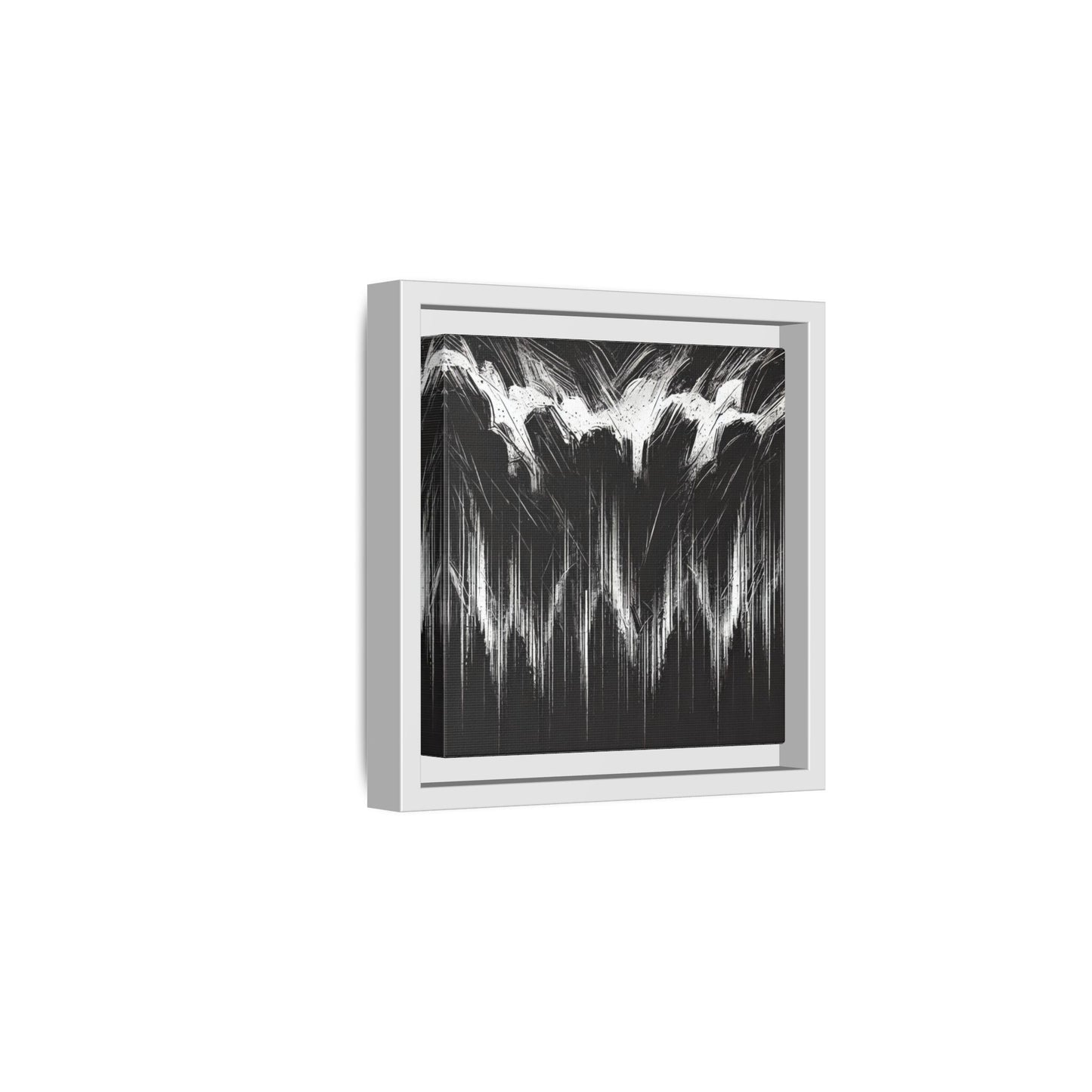 The Weight of Anger - 8”x8” Framed Canvas