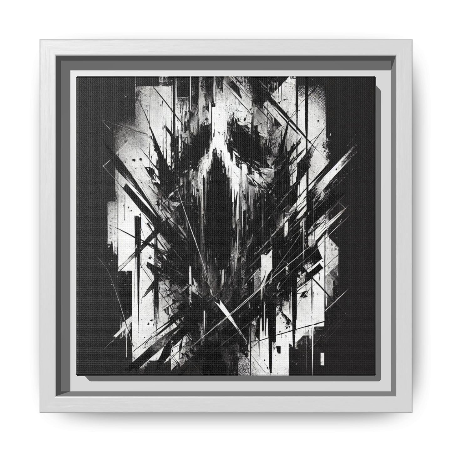 The Silent Scream - 8”x8” Framed Canvas