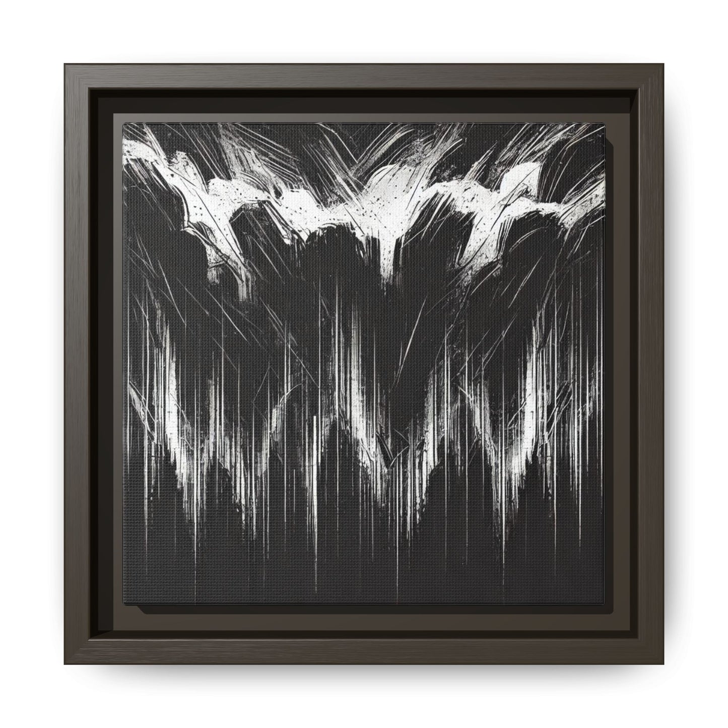 The Weight of Anger - 8”x8” Framed Canvas