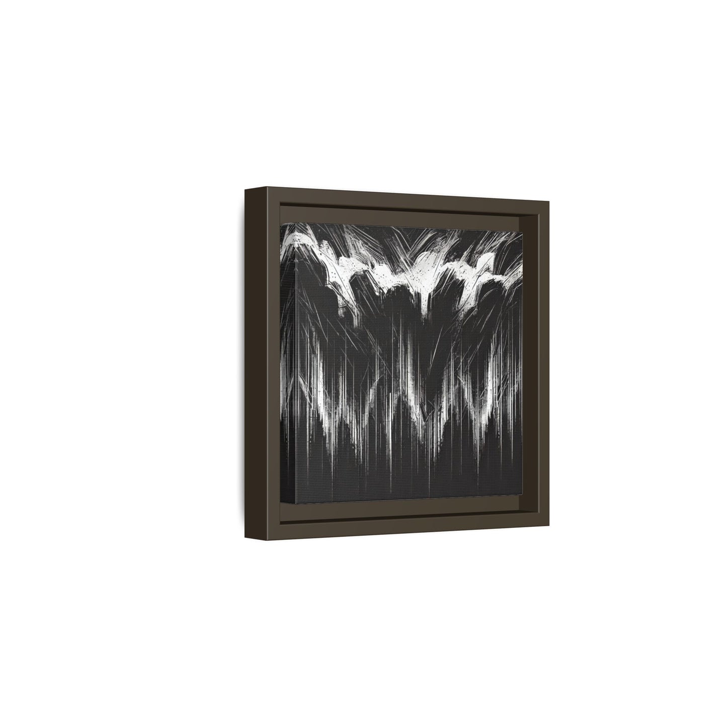 The Weight of Anger - 8”x8” Framed Canvas