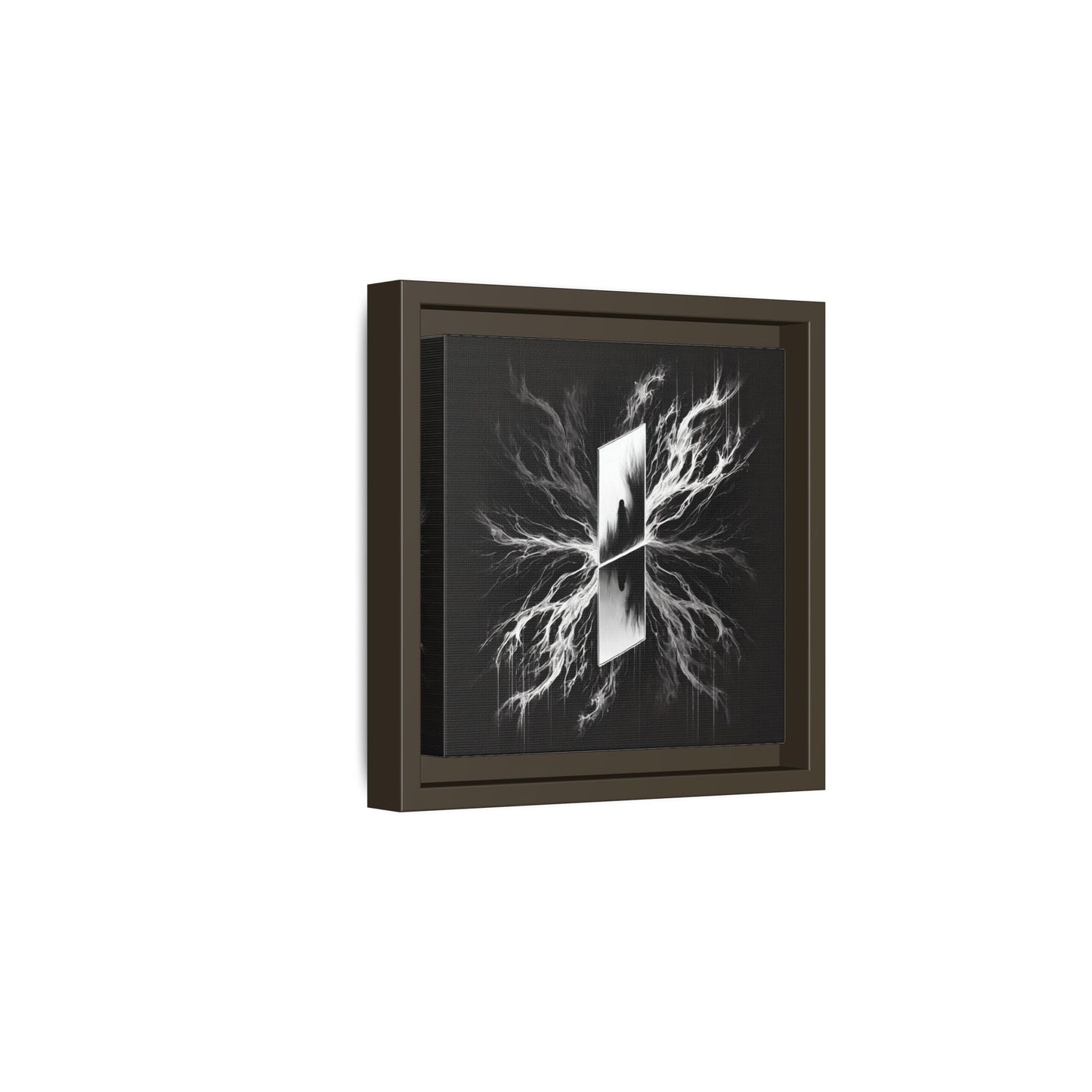 The Reflection of Fear - 8”x8” Framed Canvas