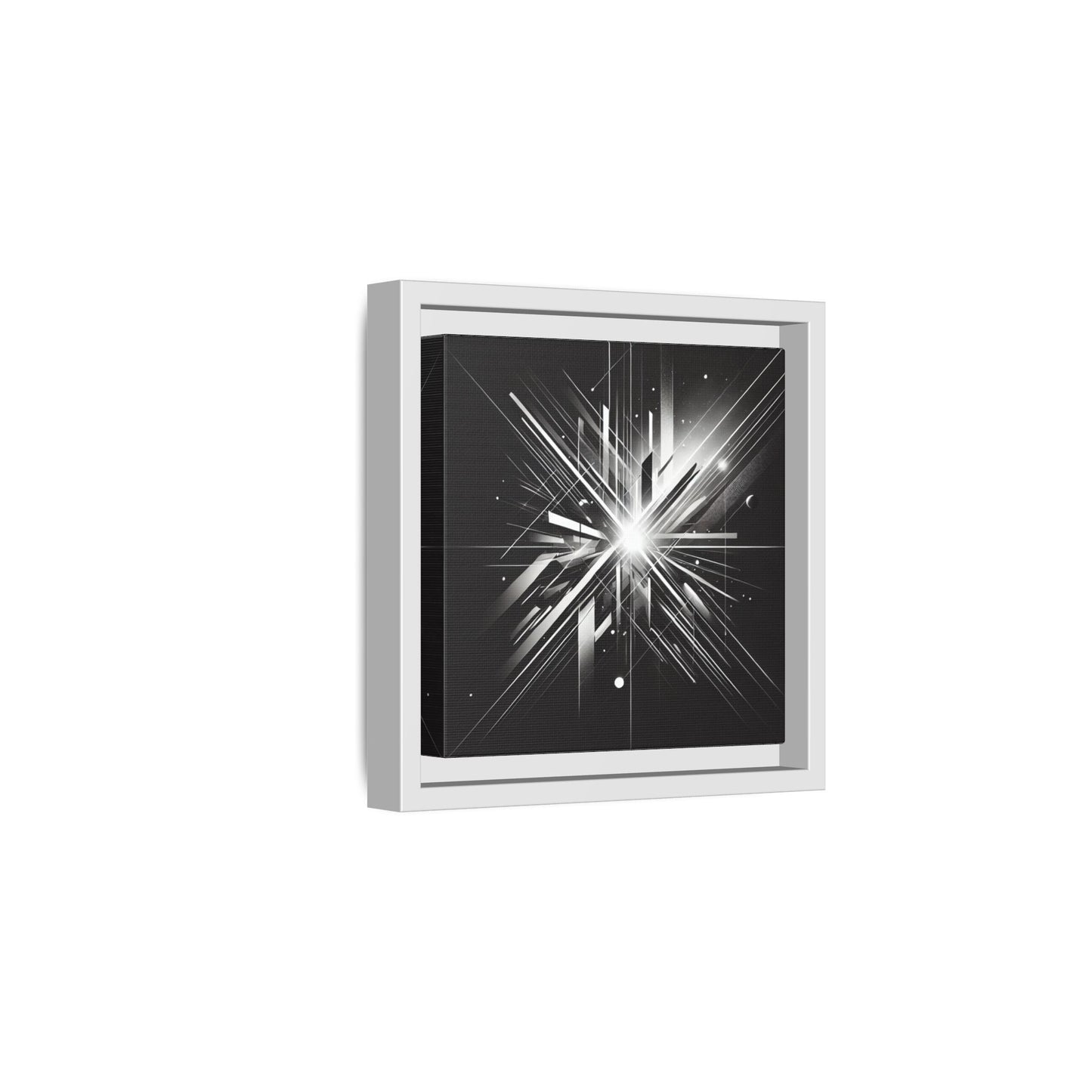 Fragments of Light - 8”x8” Framed Canvas