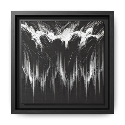 The Weight of Anger - 8”x8” Framed Canvas