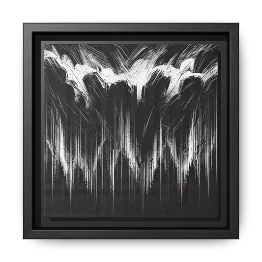 The Weight of Anger - 8”x8” Framed Canvas