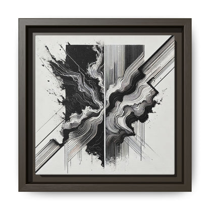 Fractured Harmony - 8”x8” Framed Canvas