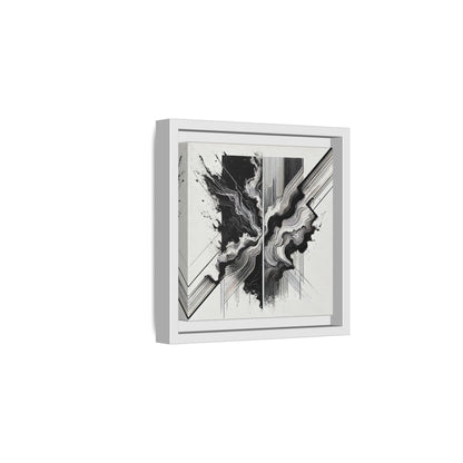Fractured Harmony - 8”x8” Framed Canvas