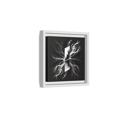 The Reflection of Fear - 8”x8” Framed Canvas