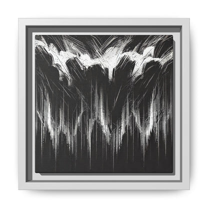 The Weight of Anger - 8”x8” Framed Canvas