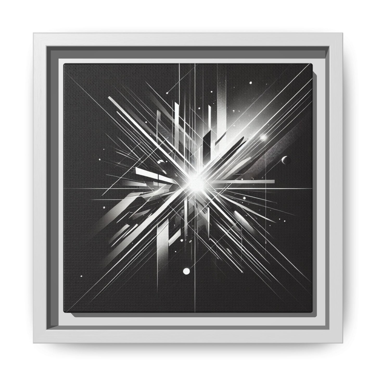 Fragments of Light - 8”x8” Framed Canvas