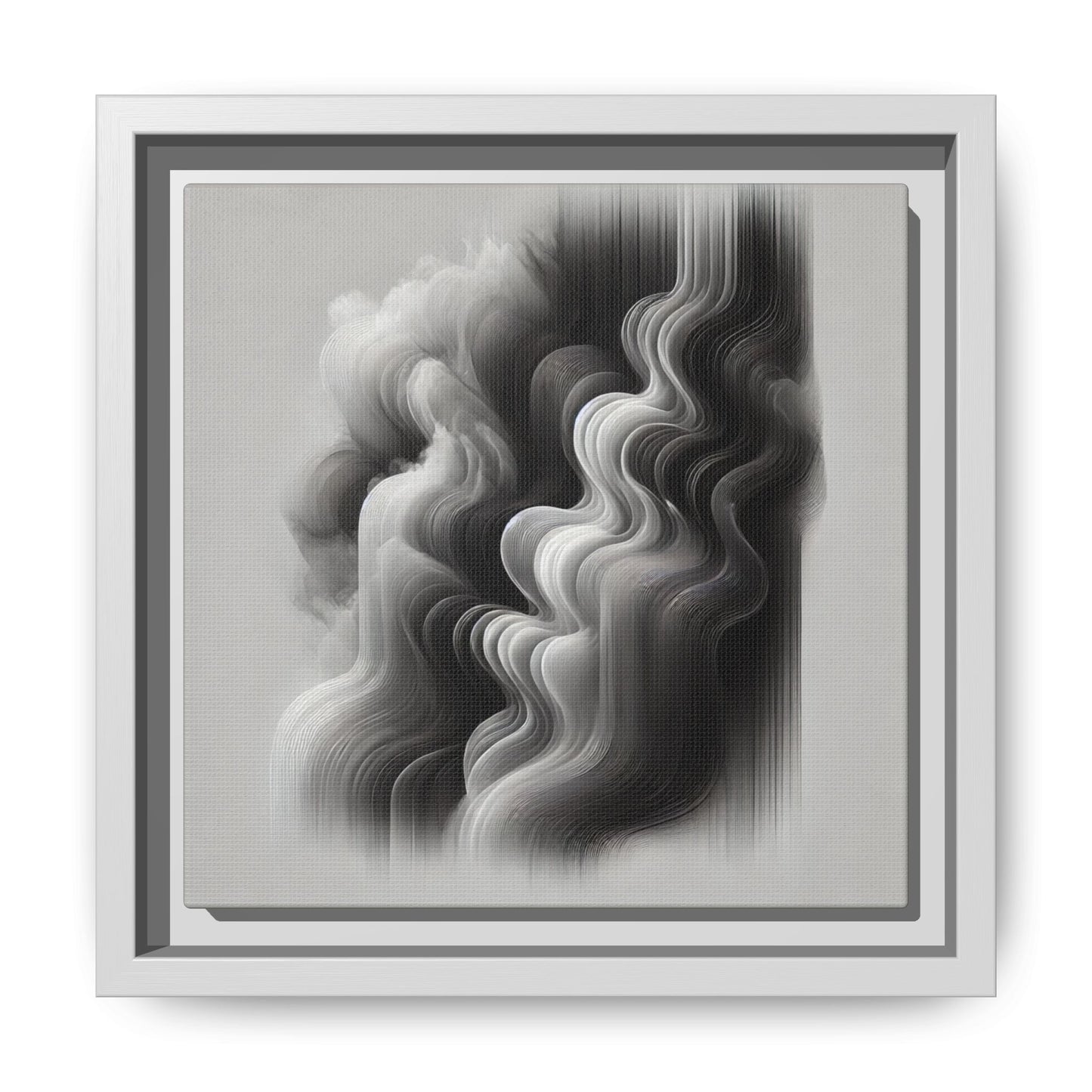 The Veil of Shadows - 8”x8” Framed Canvas