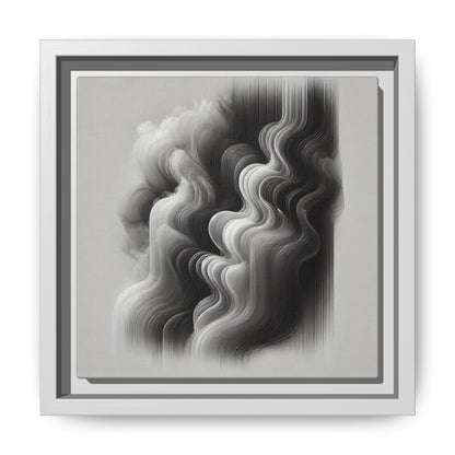 The Veil of Shadows - 8”x8” Framed Canvas