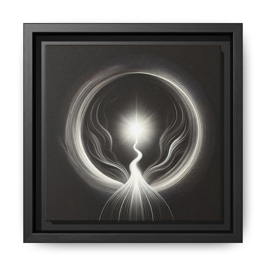 The Portal of Awareness (1111) - 8”x8” Framed Canvas