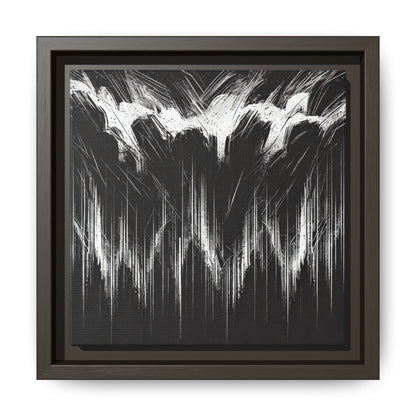 The Weight of Anger - 8”x8” Framed Canvas