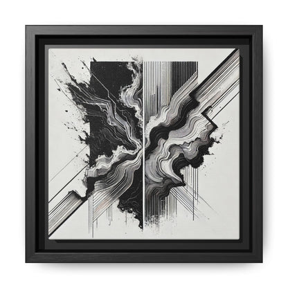 Fractured Harmony - 8”x8” Framed Canvas