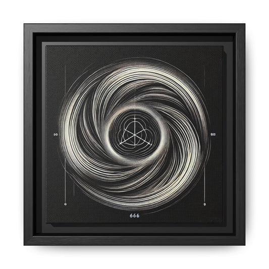 The Awakening Number (666) - 8”x8” Framed Canvas