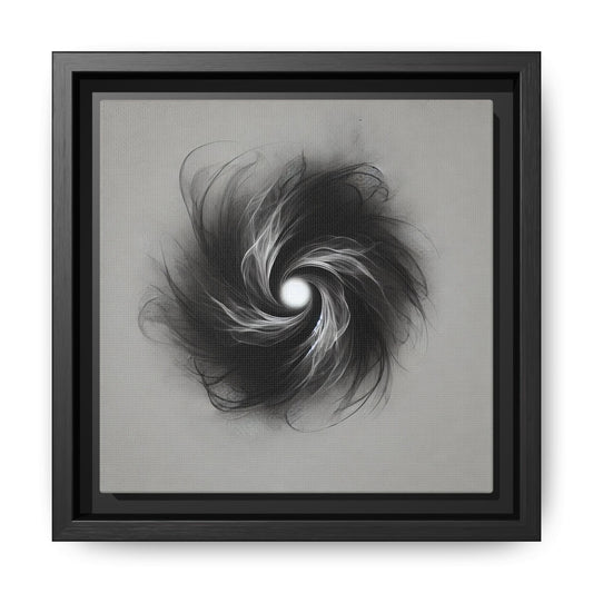 The Thought Before Fear - 8”x8” Framed Canvas