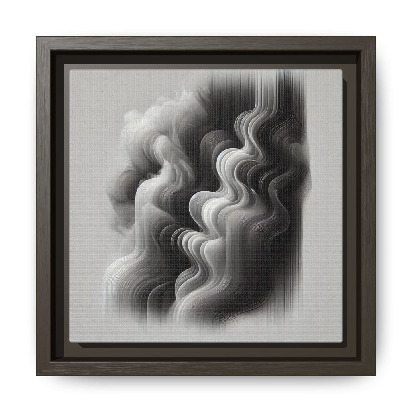 The Veil of Shadows - 8”x8” Framed Canvas